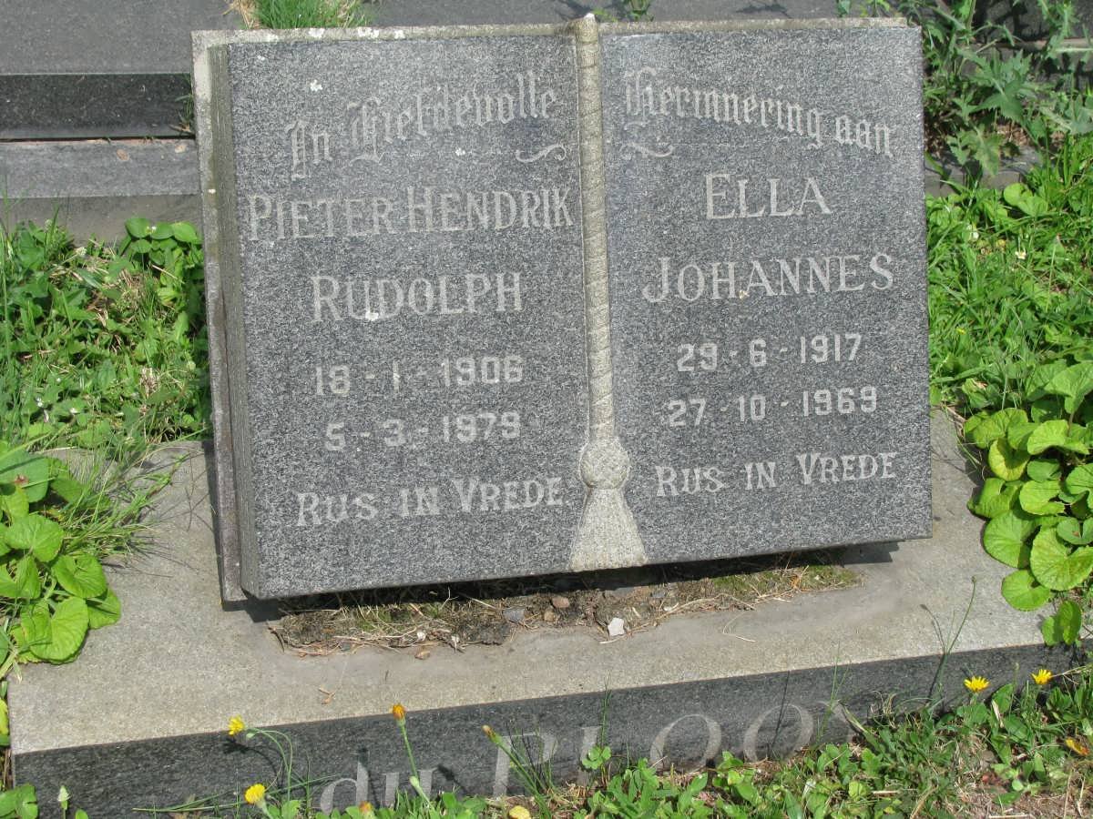 PLOOY Pieter Hendrik Rudolph, du 1906-1979 &amp; Ella Johannes 1917-1969