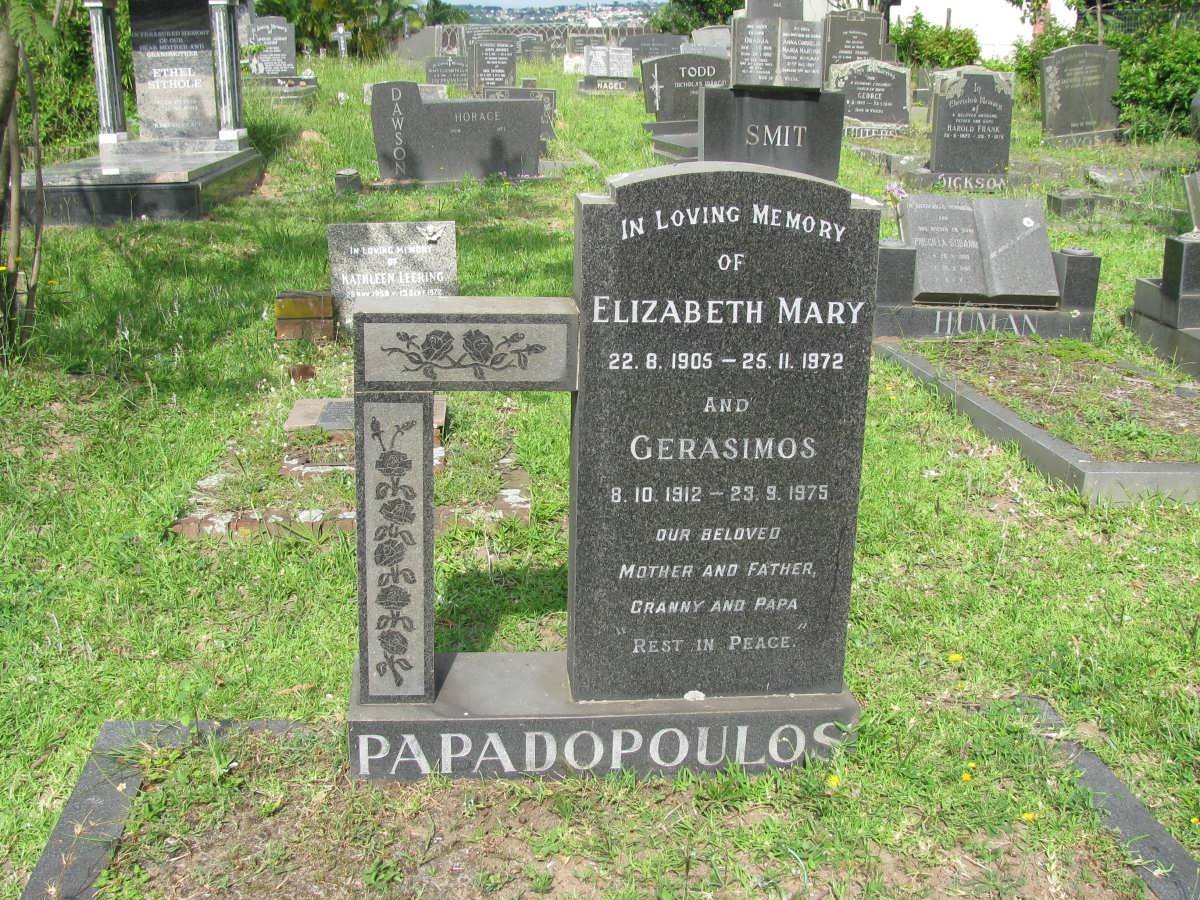 PAPADOPOULOS Gerasimos 1912-1975 &amp; Elizabeth Mary 1905-1972