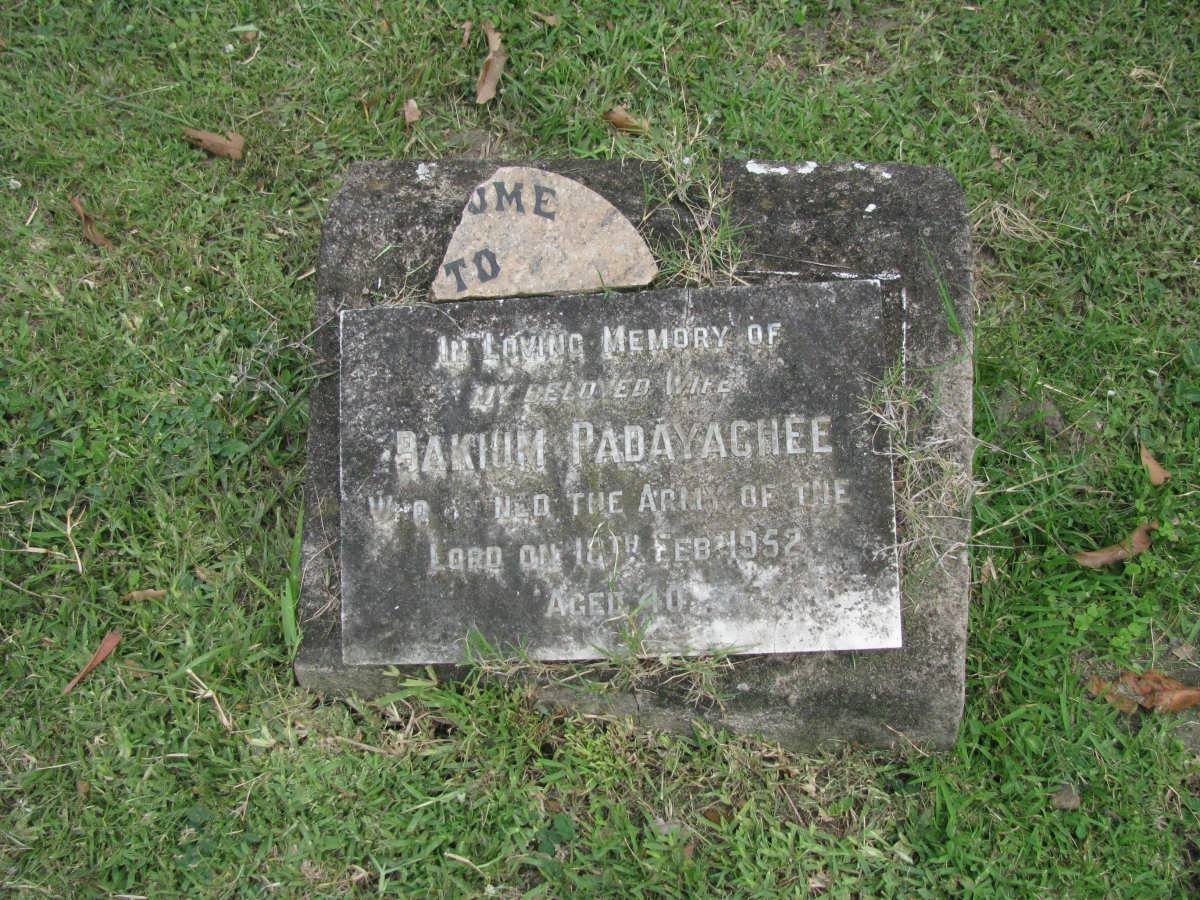 PADAYACHEE Bakium -1952