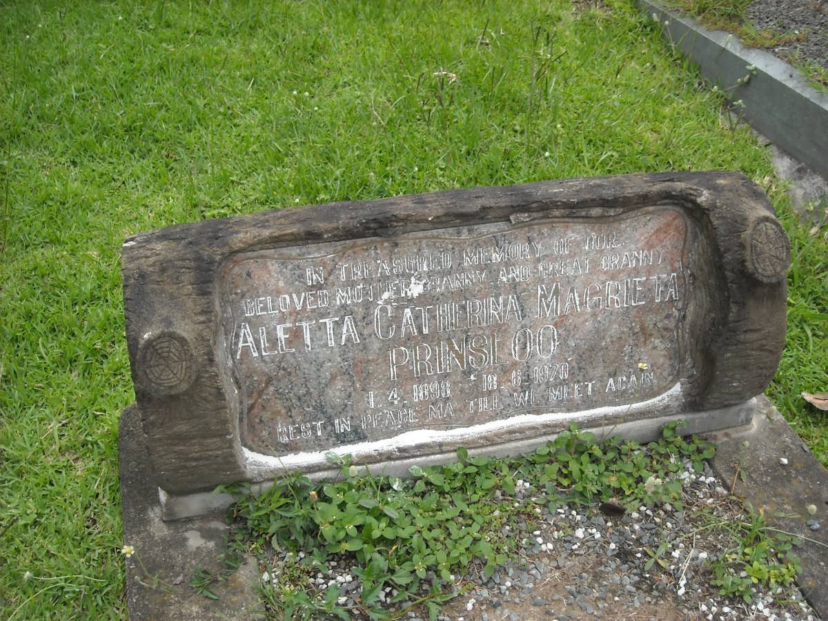 PRINSLOO Aletta Catherina Magrieta 1898-1970