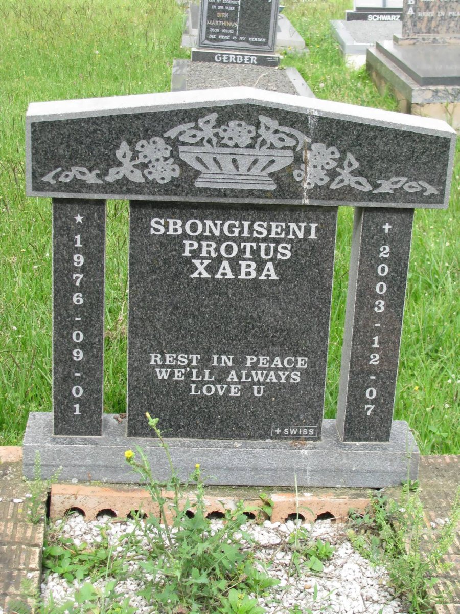 XABA Sbongiseni Protus 1976-2003