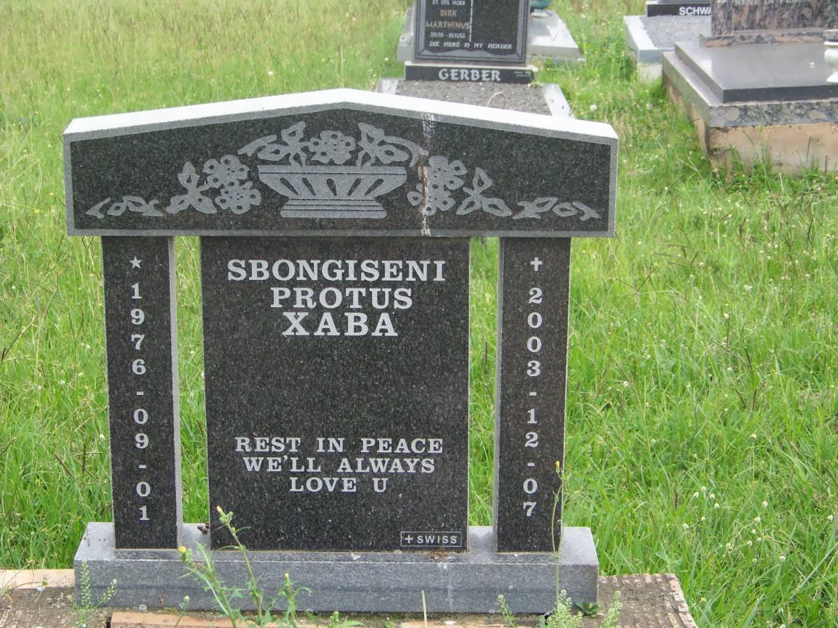 XABA Sbongiseni Protus 1976-2003