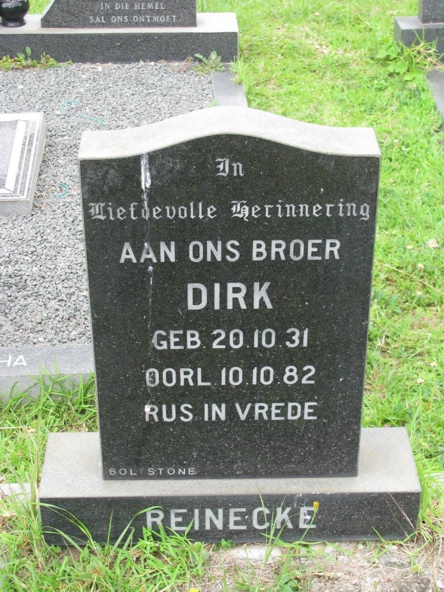 REINECKE Dirk 1931-1982