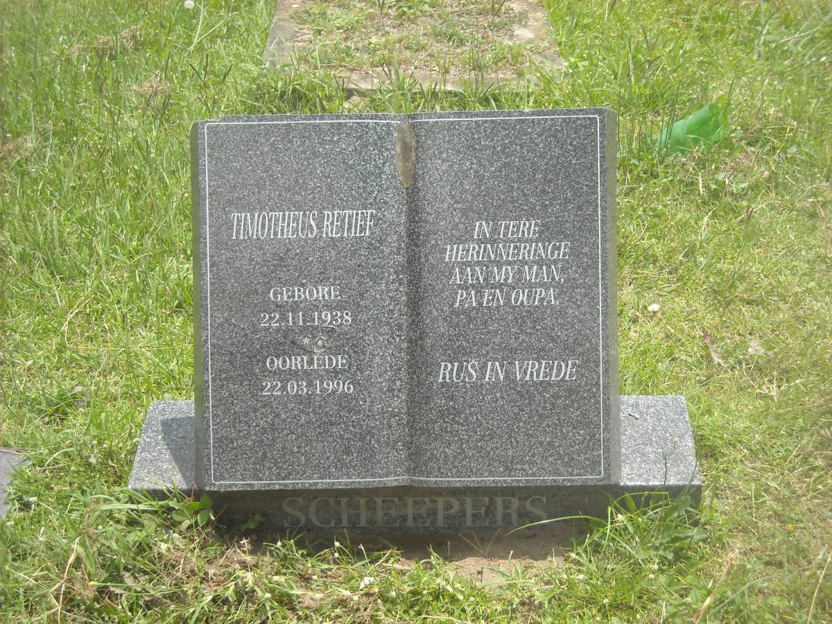 RETIEF Timotheus 1938-1996