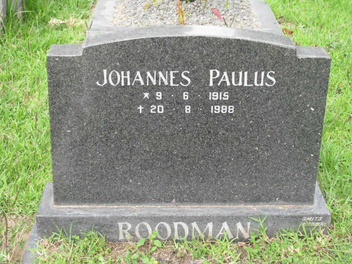 ROODMAN Johannes Paulus 1915-1988
