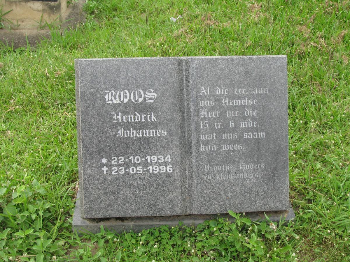 ROOS Hendrik Johannes 1934-1996
