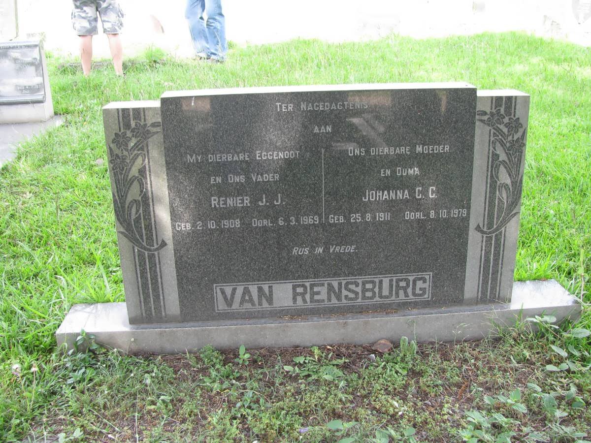 RENSBURG Renier J.J., van 1908-1969 &amp; Johanna C.C. 1911-1979