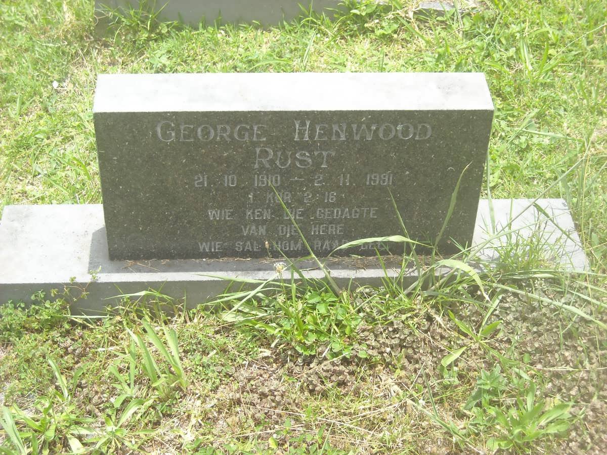 RUST George Henwood 1910-1991
