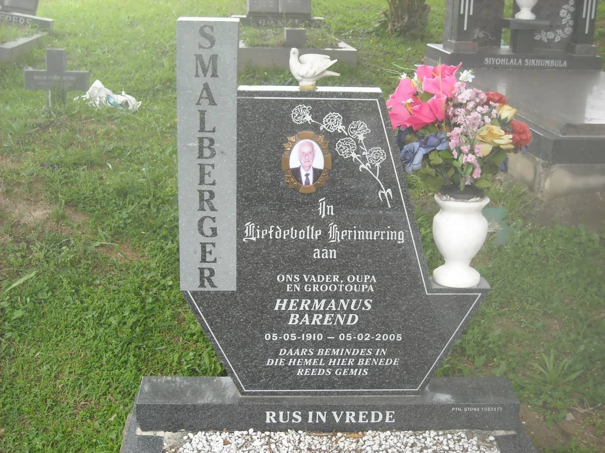 SMALBERGER Hermanus Barend 1910-2005