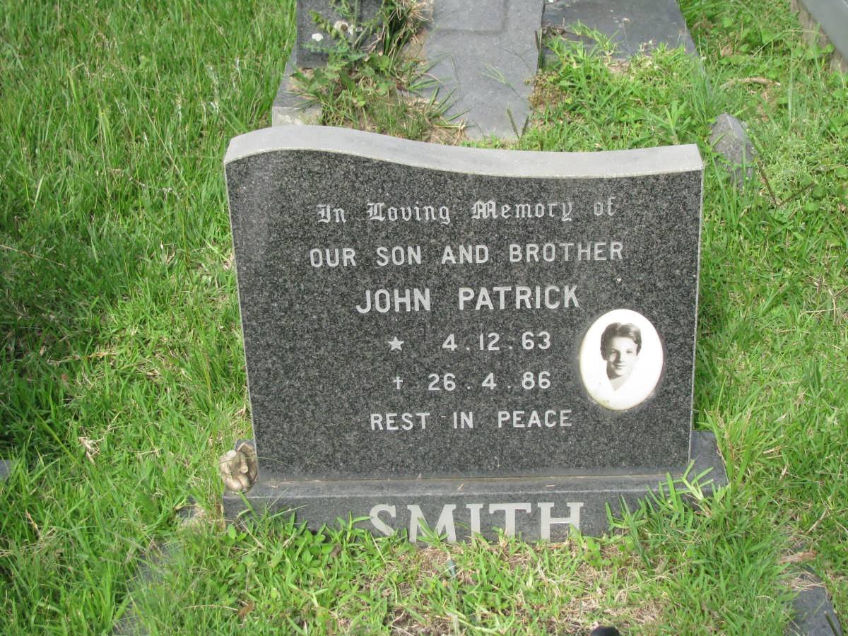 SMITH John Patrick 1963-1986