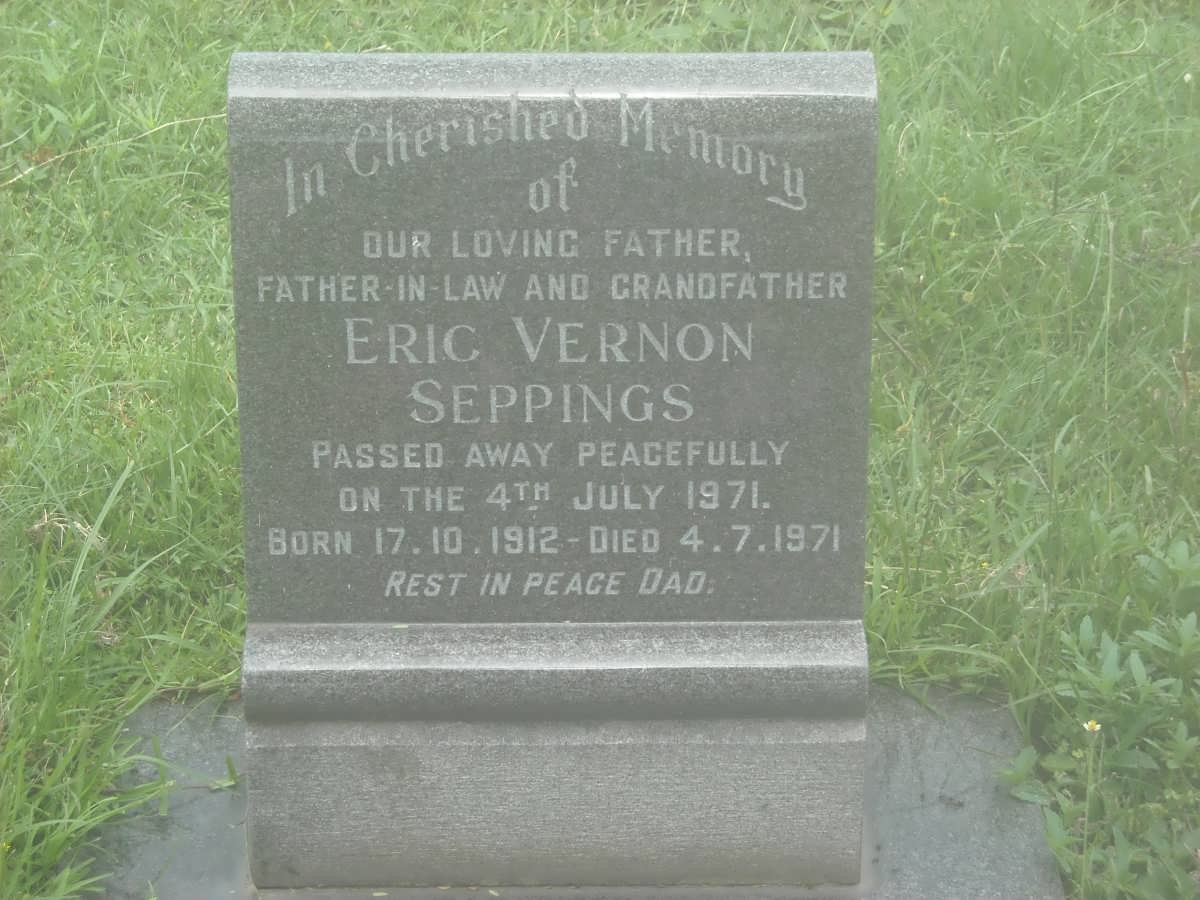 SEPPINGS Eric Vernon 1912-1971