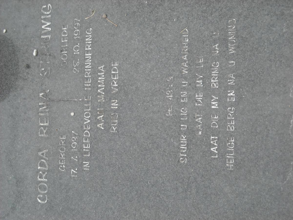 STRUWIG Corda Reina 1937-1997