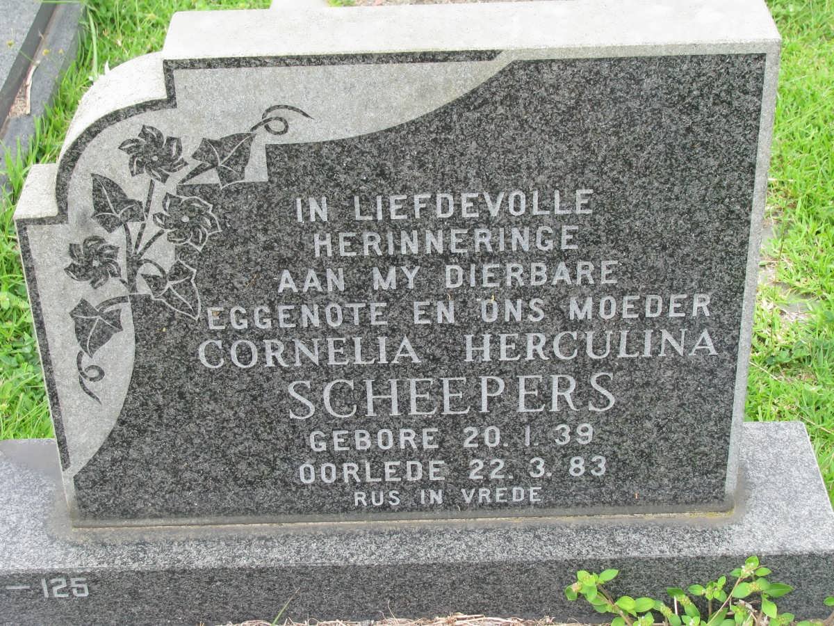 SCHEEPERS Cornelia Herculina 1939-1983