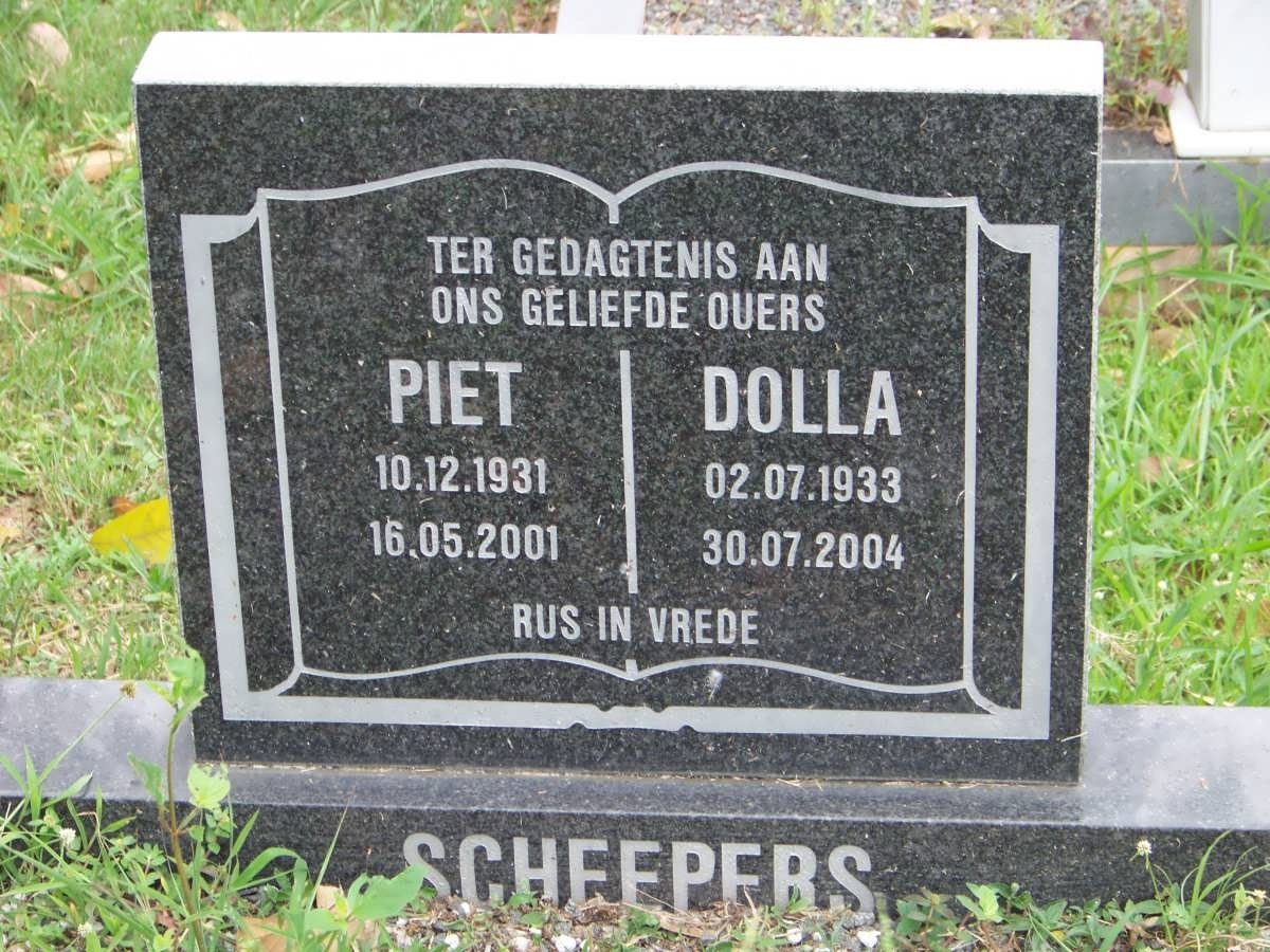 SCHEEPERS Piet 1931-2001 &amp; Dolla 1933-2004