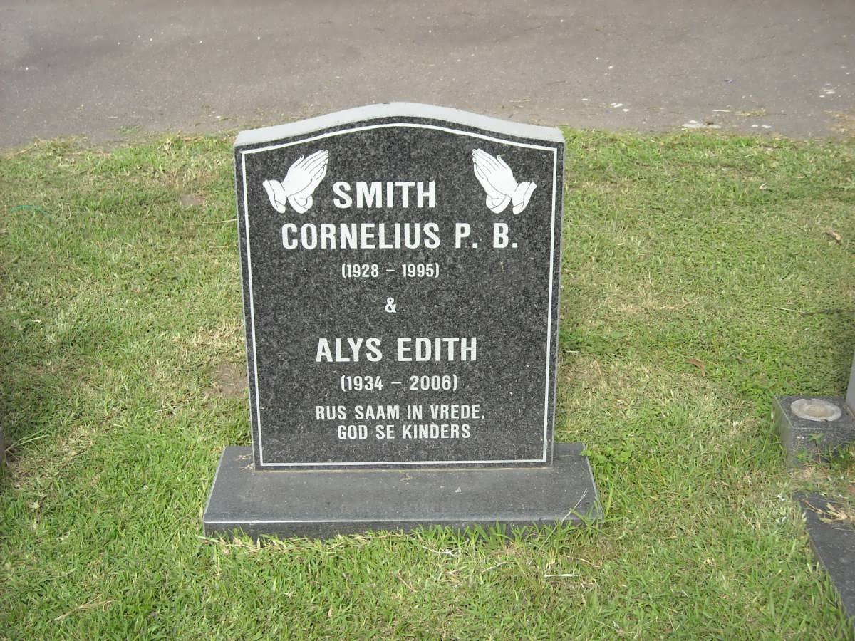 SMITH Cornelius P.B. 1928-1995 &amp; Alys Edith 1934-2006