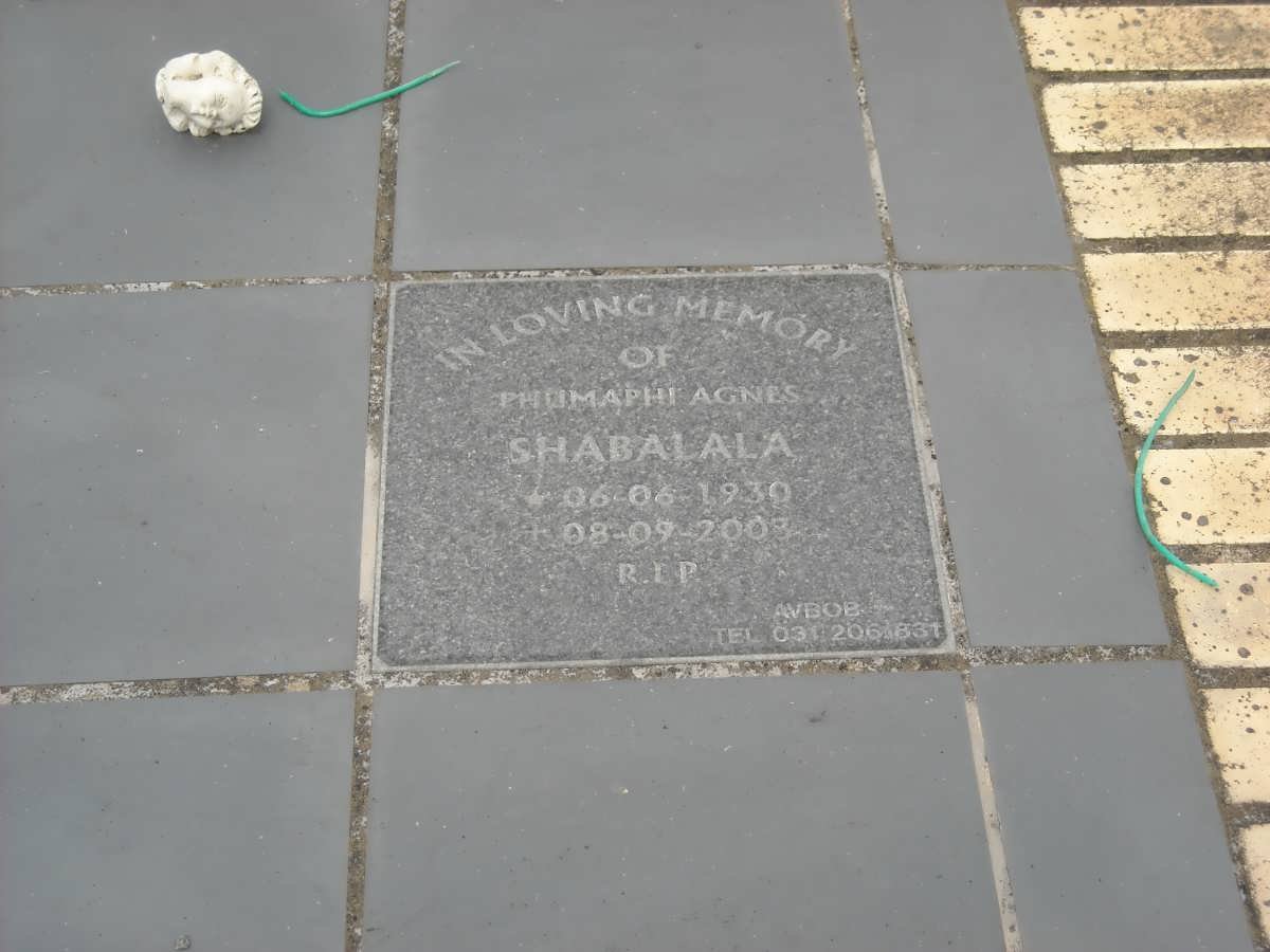 SHABALALA Phumaphi Agnes 1930-2003