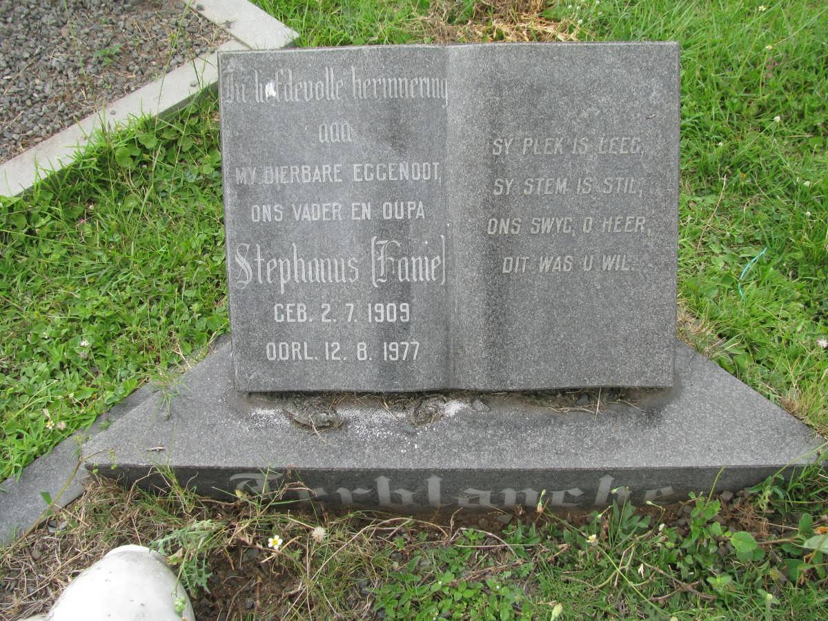TERBLANCHE Stephanus 1909-1977