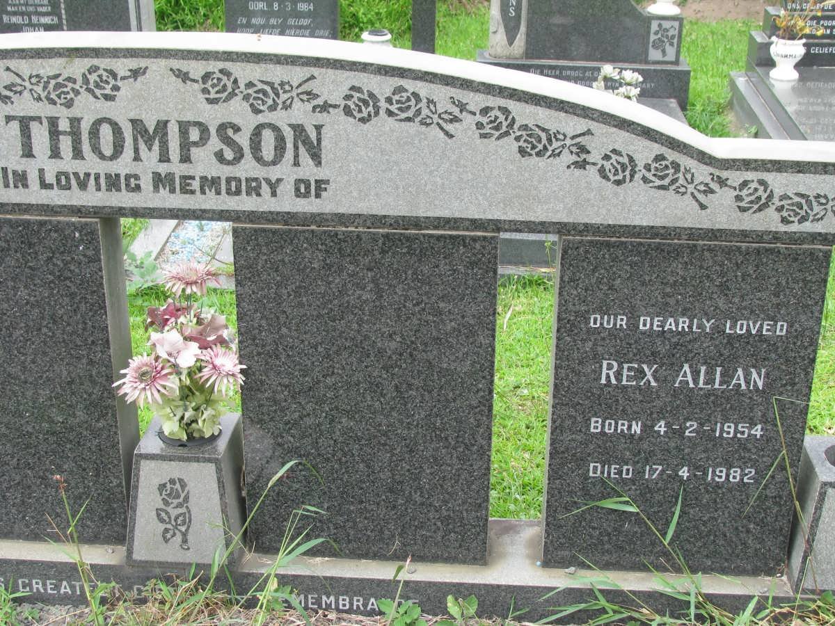 THOMPSON Rex Allan 1954-1982