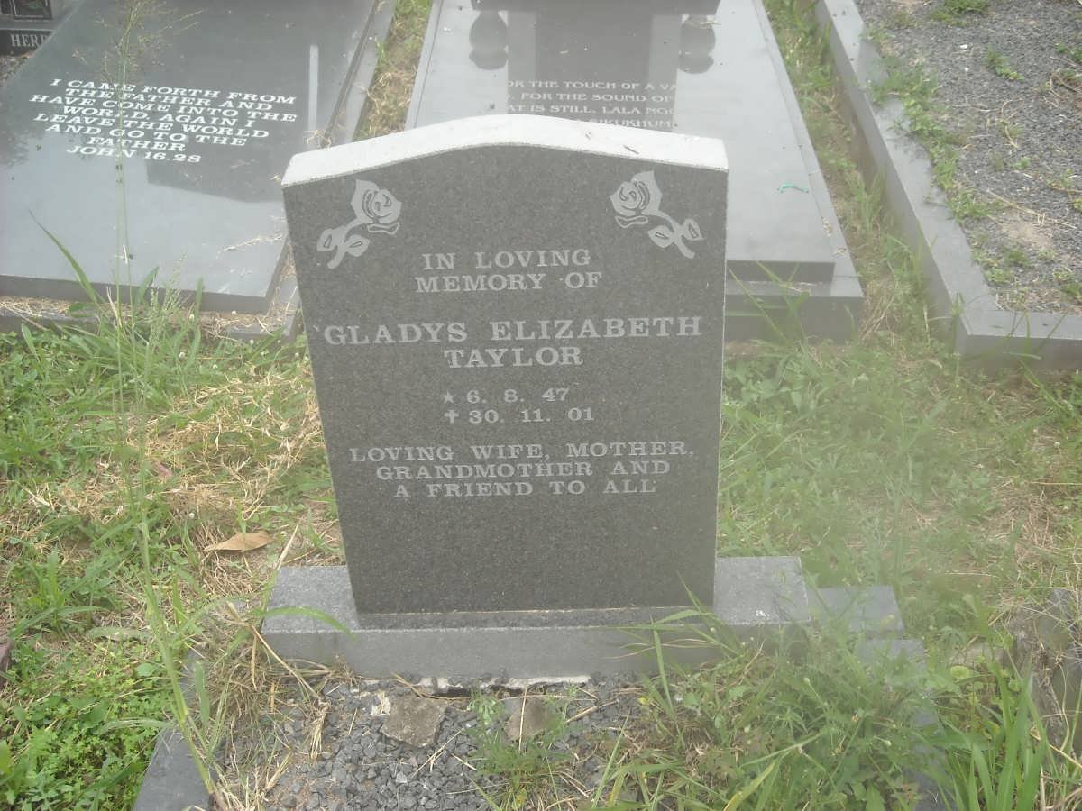 TAYLOR Gladys Elizabeth 1947-2001