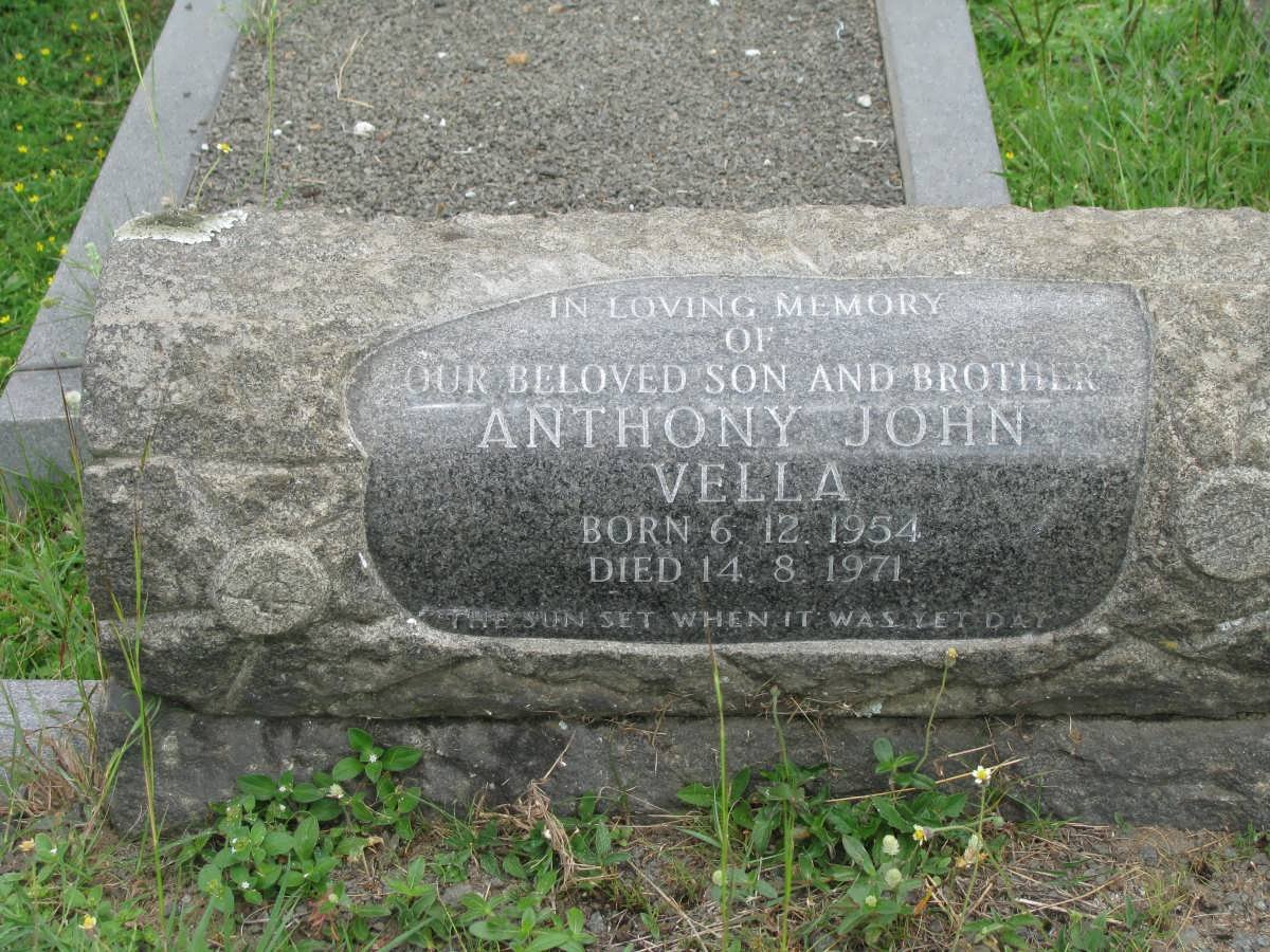VELLA Anthony John 1954-1971