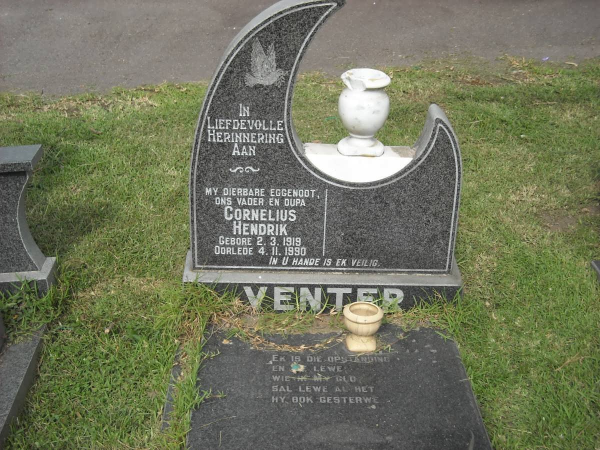 VENTER Cornelius Hendrik 1919-1990