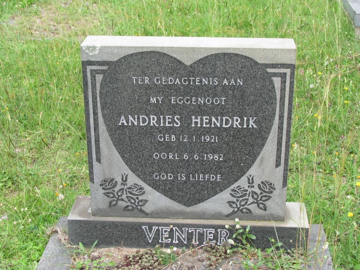 VENTER Andries Hendrik 1921-1982
