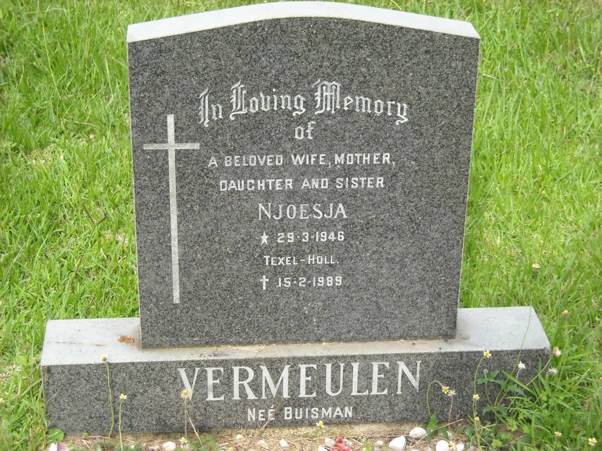 VERMEULEN Njoesja nee BUISMAN 1946-1989