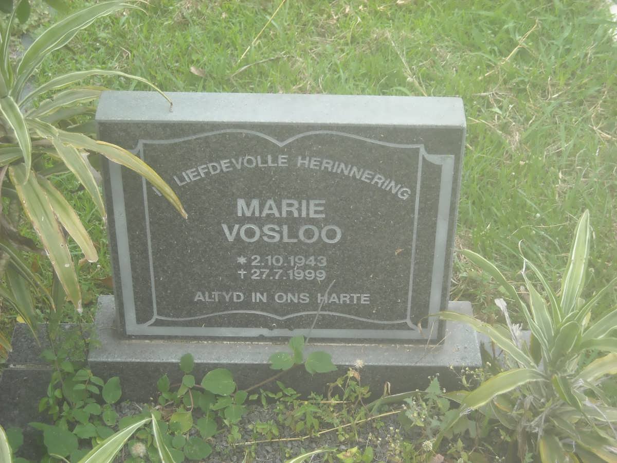 VOSLOO Marie 1943-1999