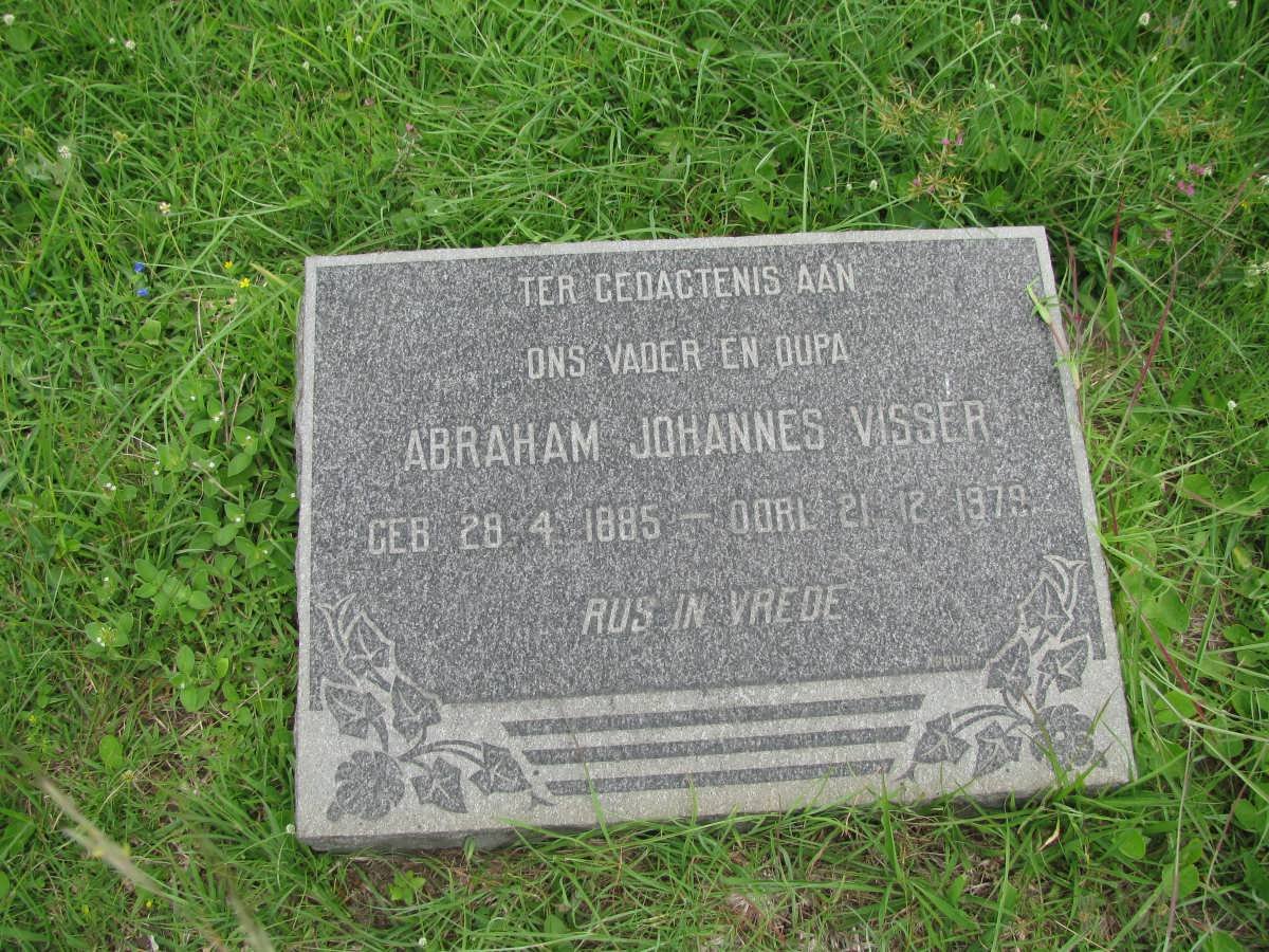 VISSER Abraham Johannes 1885-1979