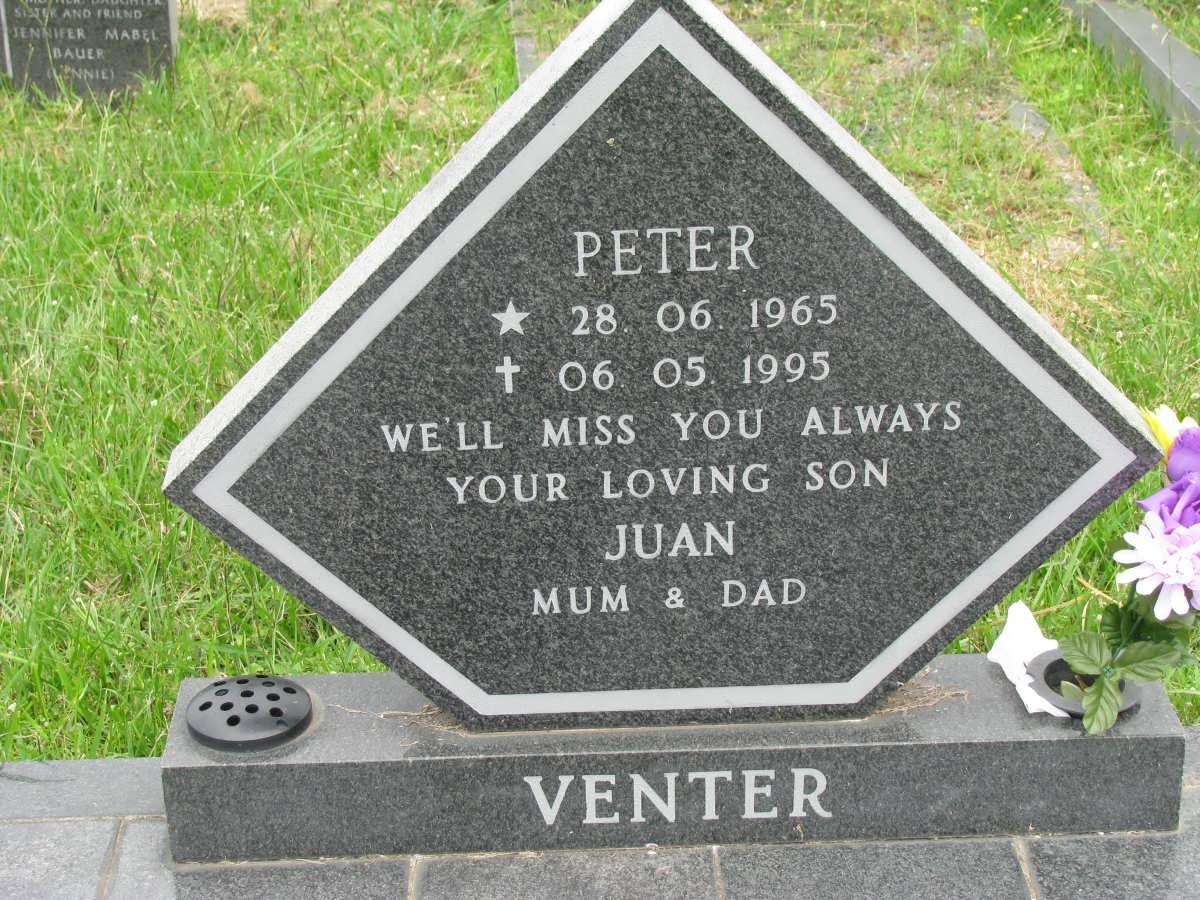 VENTER Peter 1965-1995