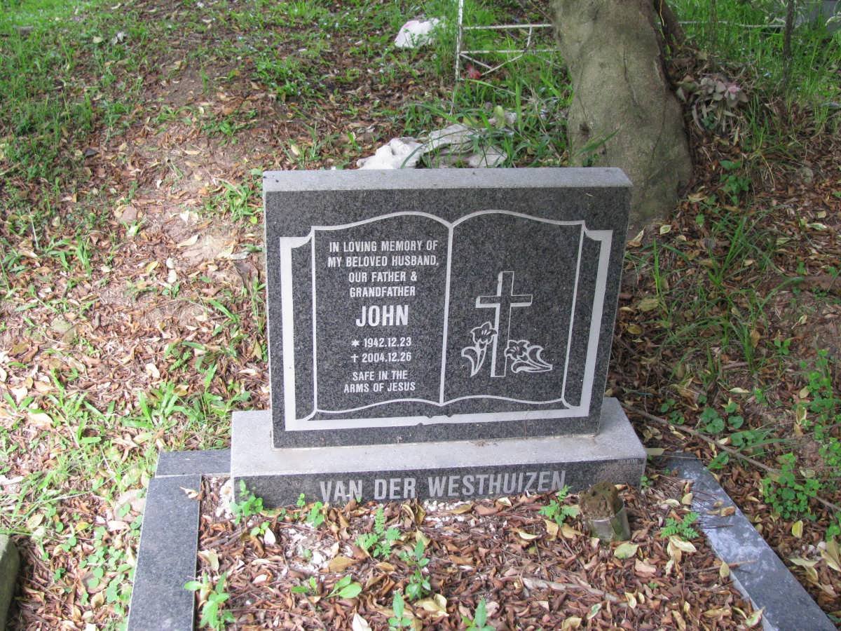 WESTHUIZEN John, van der 1942-2004