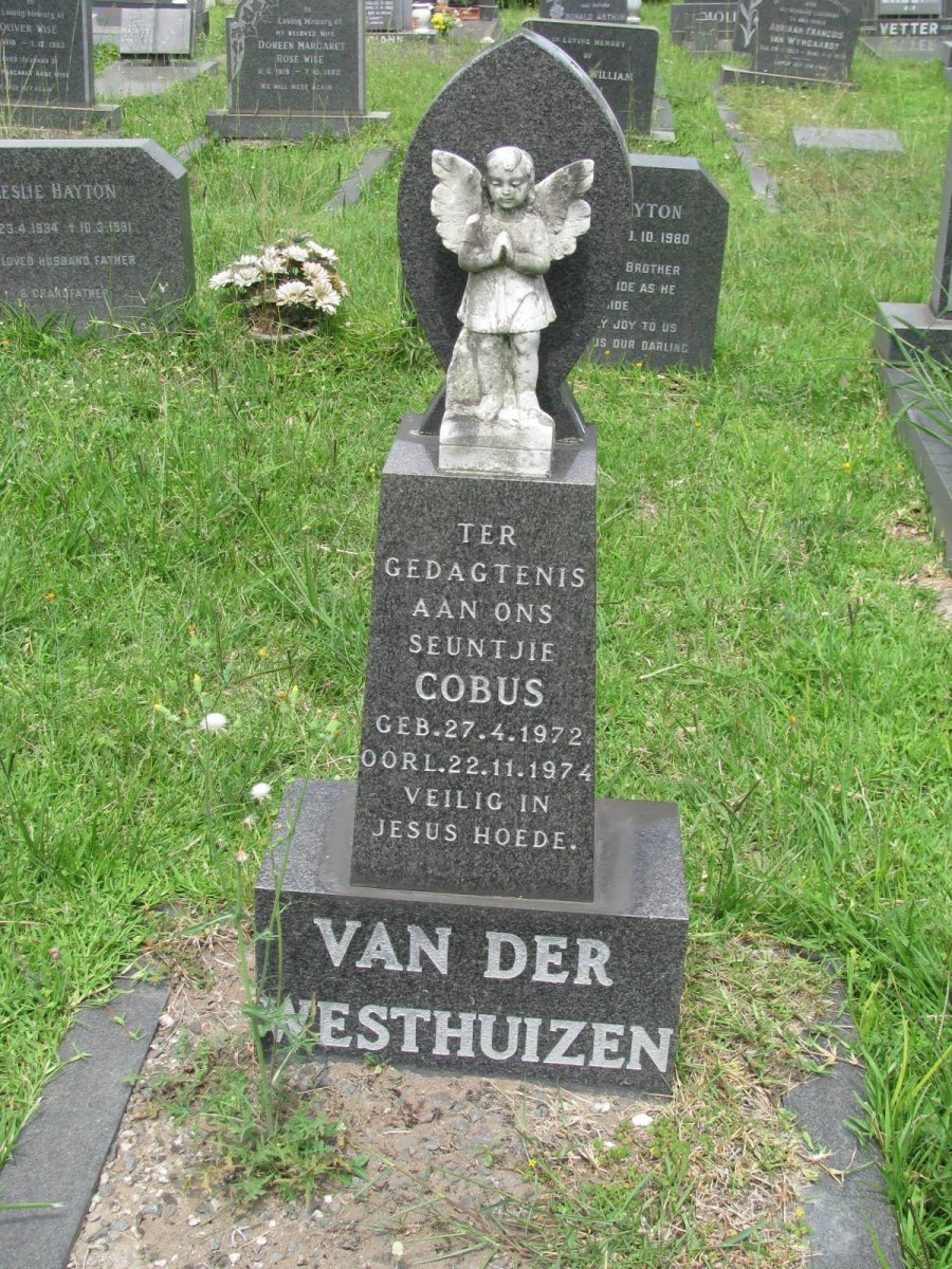 WESTHUIZEN Cobus, van der 1972-1974