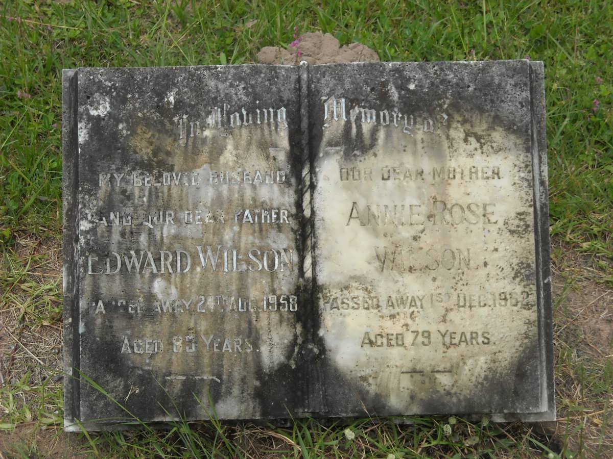 WILSON Edward -1958 &amp; Annie Rose -1962
