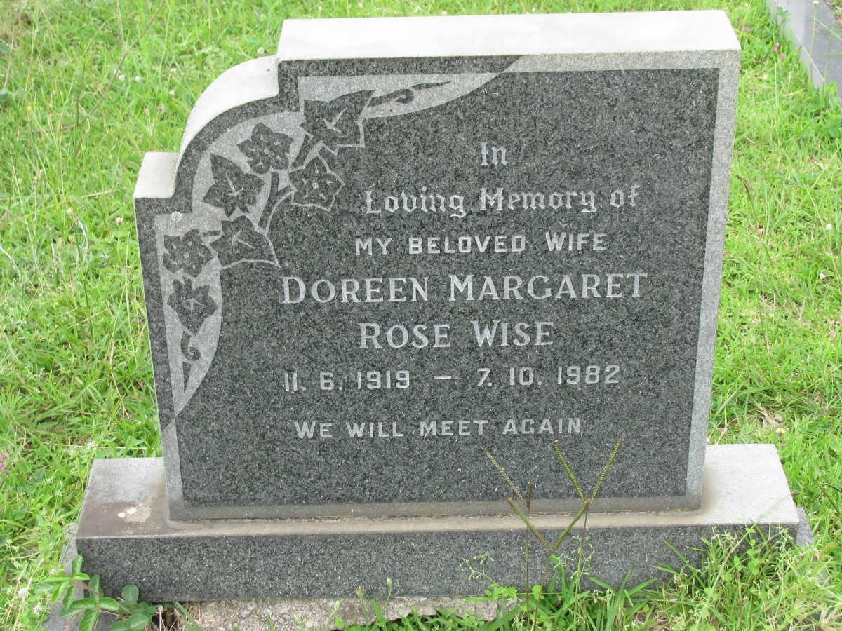 WISE Doreen Margaret Rose 1919-1982