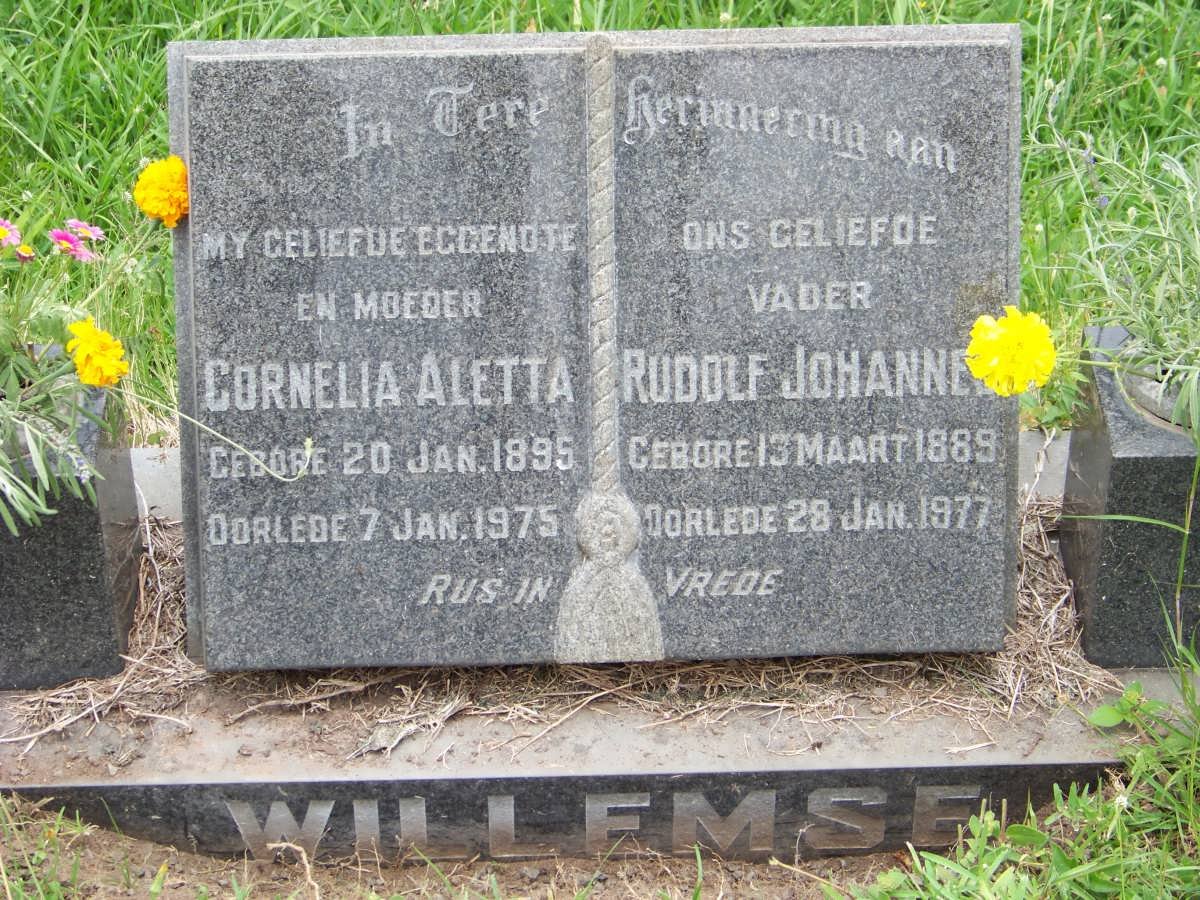 WILLEMSE Rudolf Johannes 1889-1977 &amp; Cornelia Aletta 1895-1975
