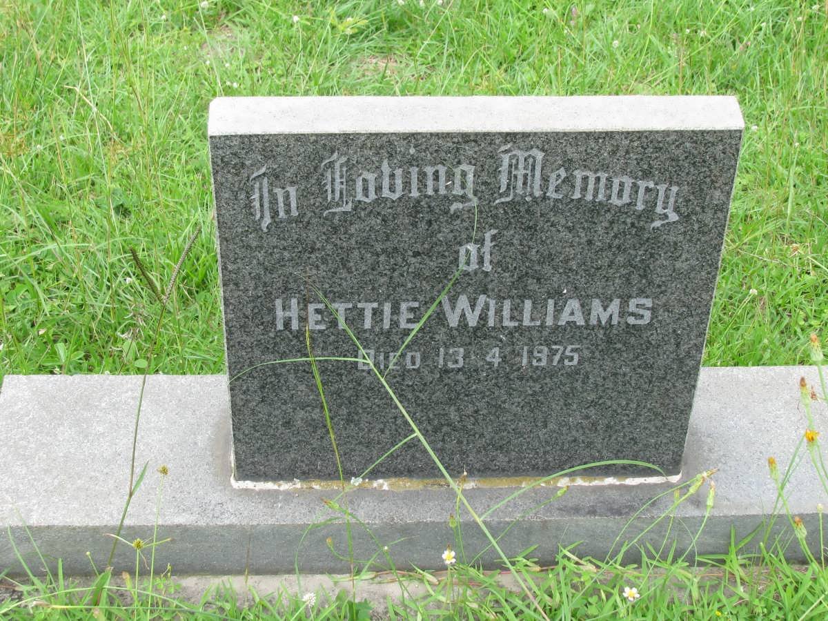 WILLIAMS Hettie -1975
