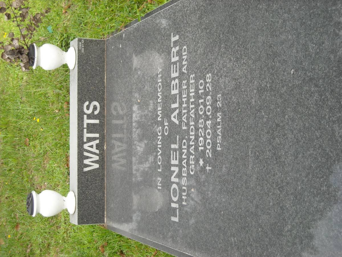 WATTS Lionel Albert 1928-2004