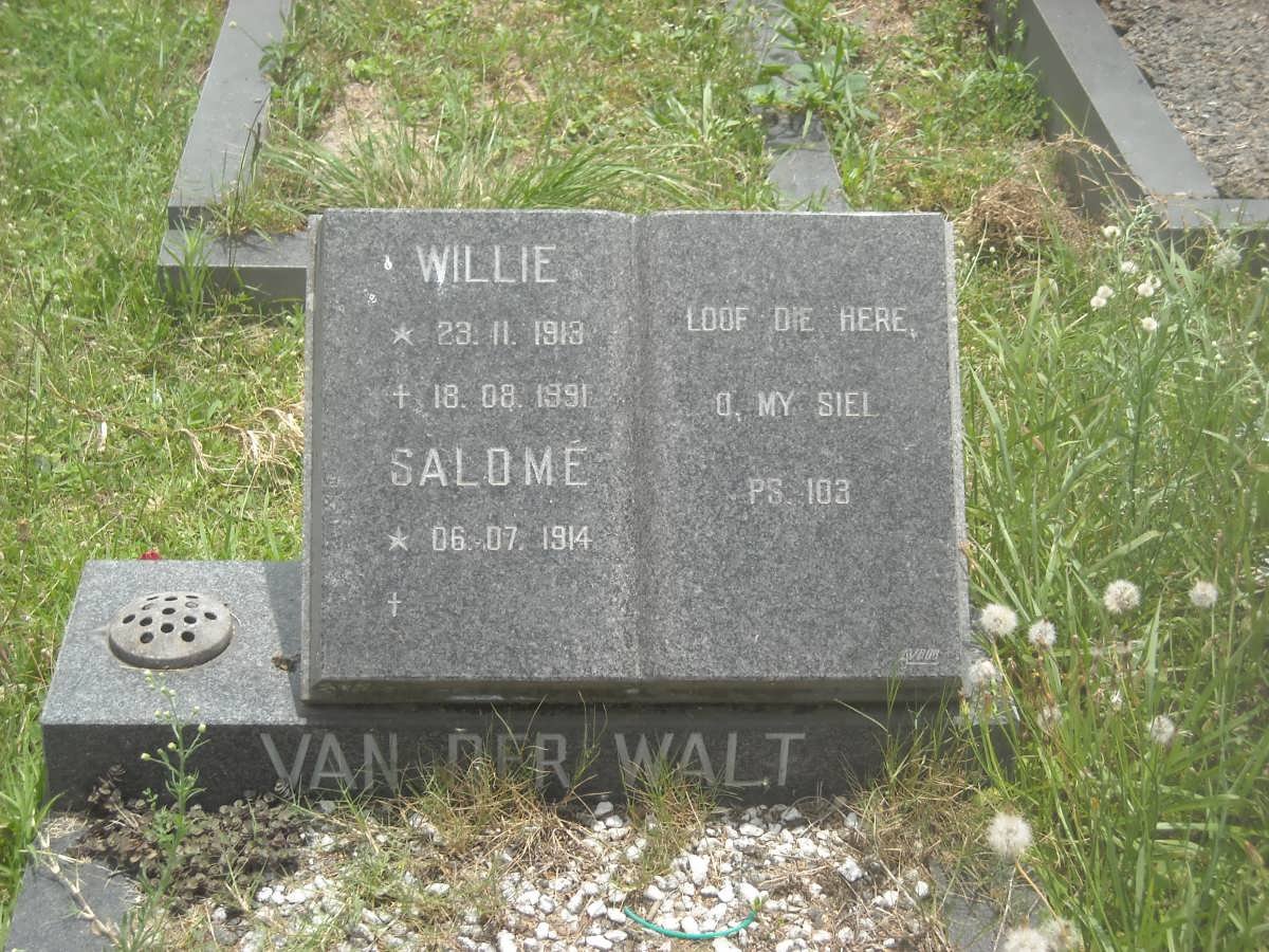WALT Willie, van der 1913-1991 &amp; Salomé 1914-