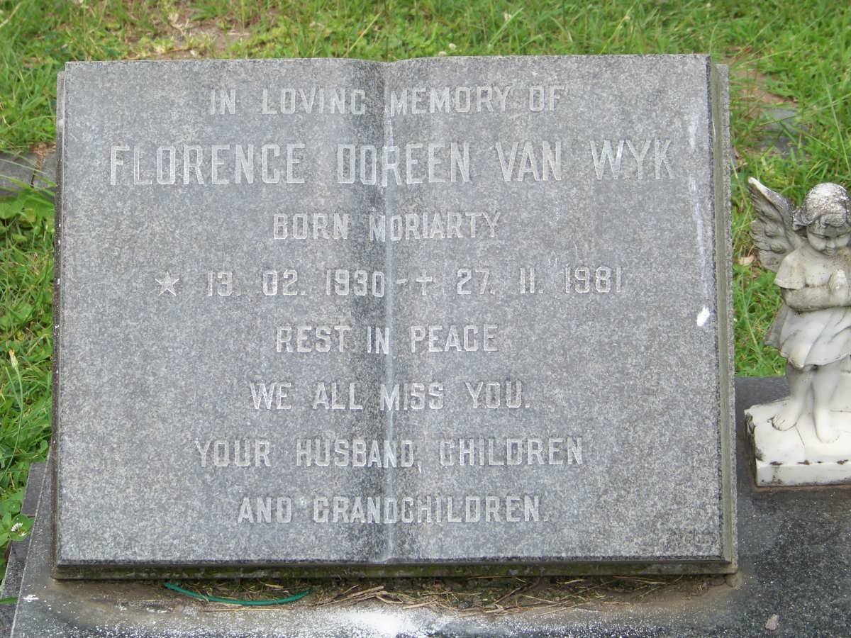 WYK Florence Doreen, van nee MORIARTY 1930-1981