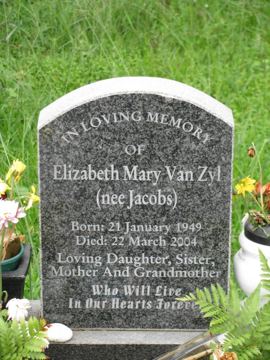 ZYL Elizabeth Mary, van nee JACOBS 1949-2004