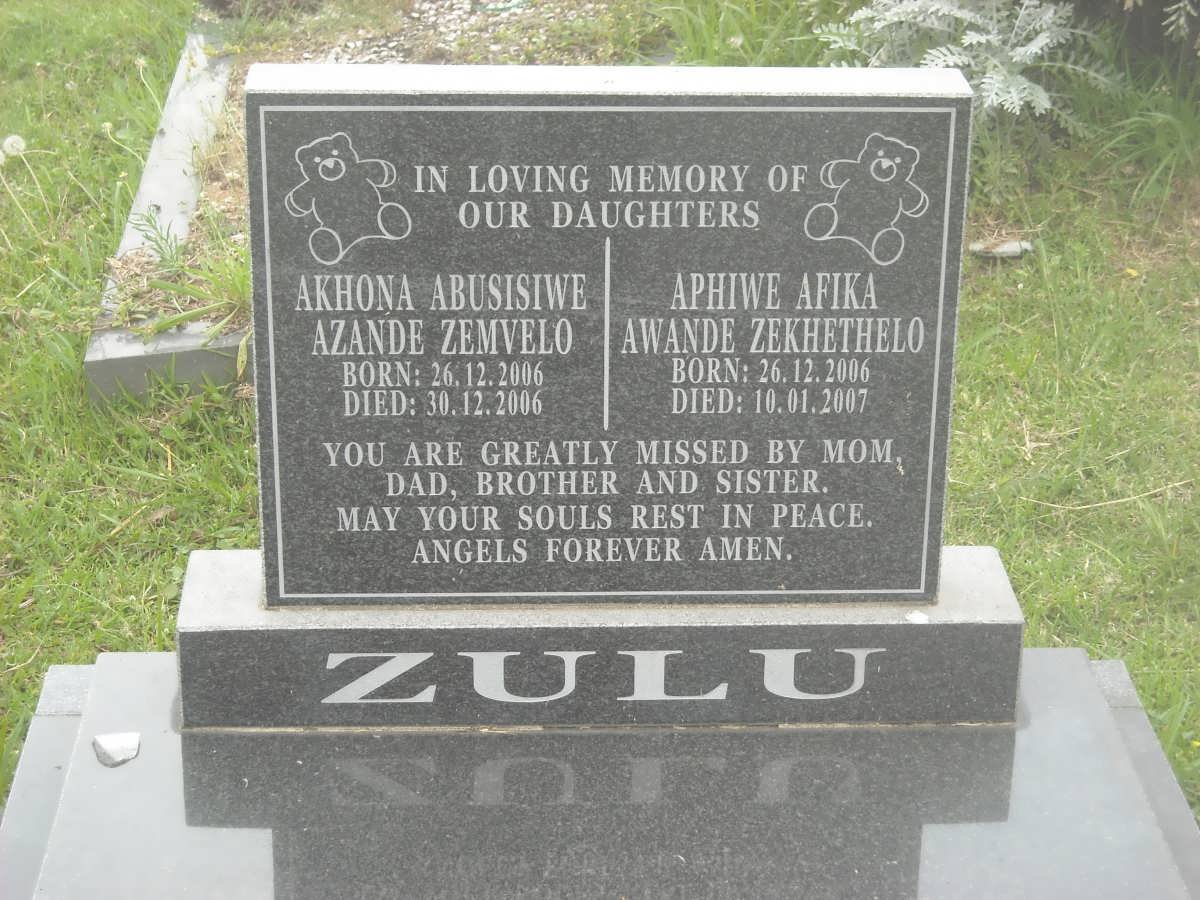 ZULU Akhona Abusiswe Azande Zemvelo 2006-2006 :: ZULU Aphiwe Afika Awande Zekhethelo 2006-2007