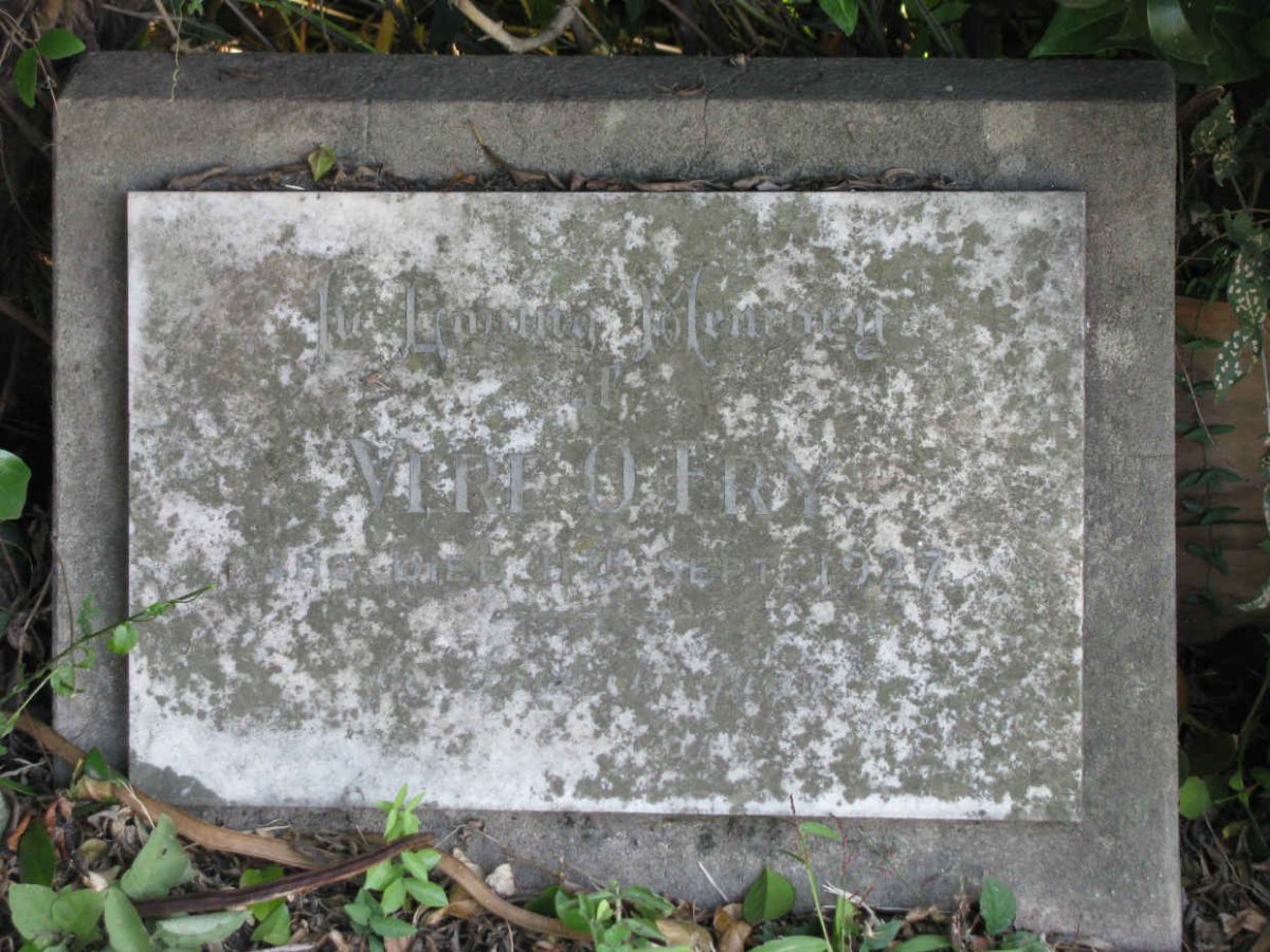 FRY Vere O. -1927
