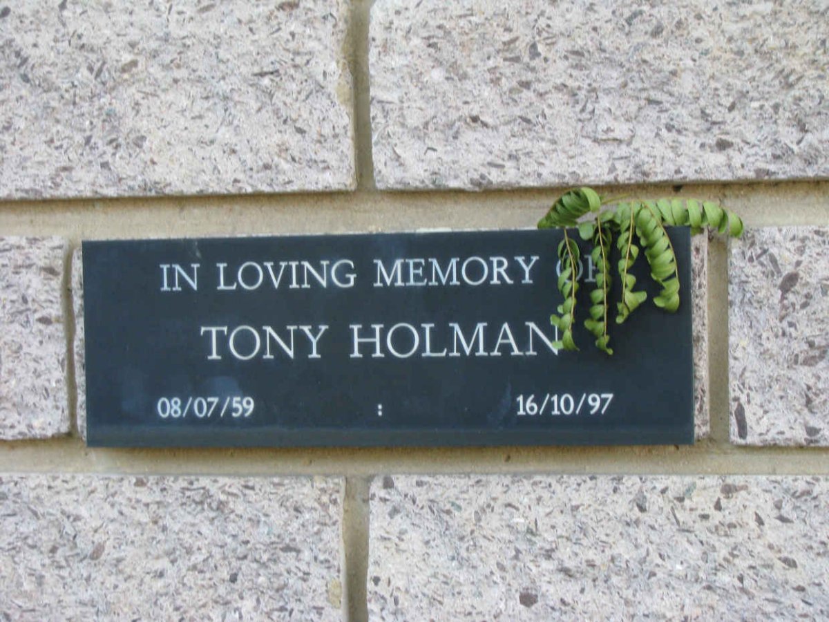 HOLMAN Tony 1959-1997