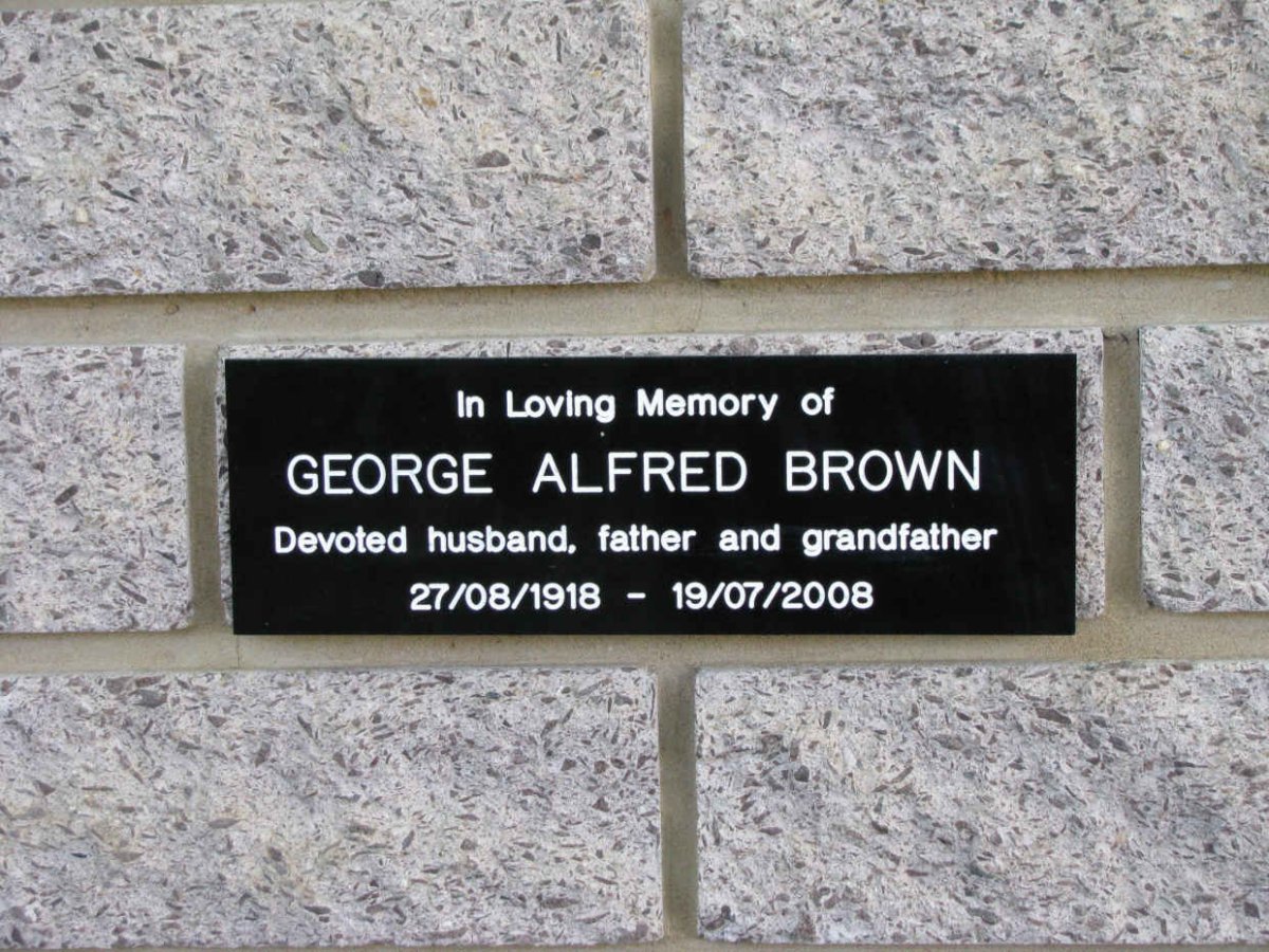 BROWN George Alfred 1918-2008