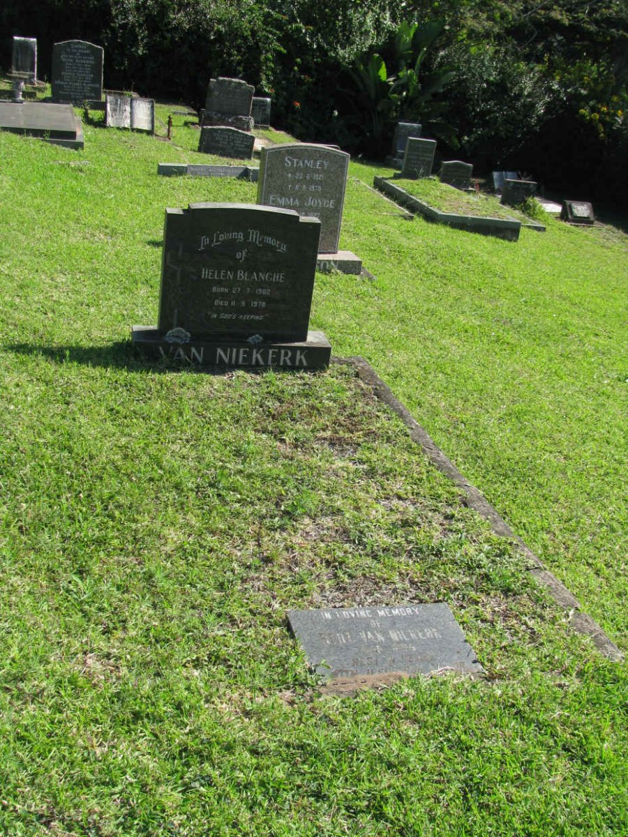 NIEKERK Bert, van -1995 &amp; Helen Blanche 1902-1978