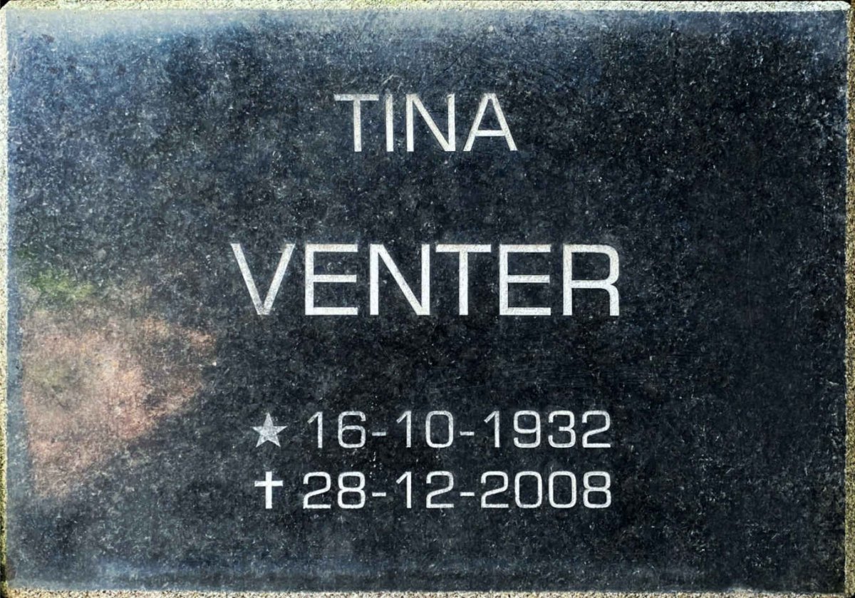 VENTER Tina 1932-2008
