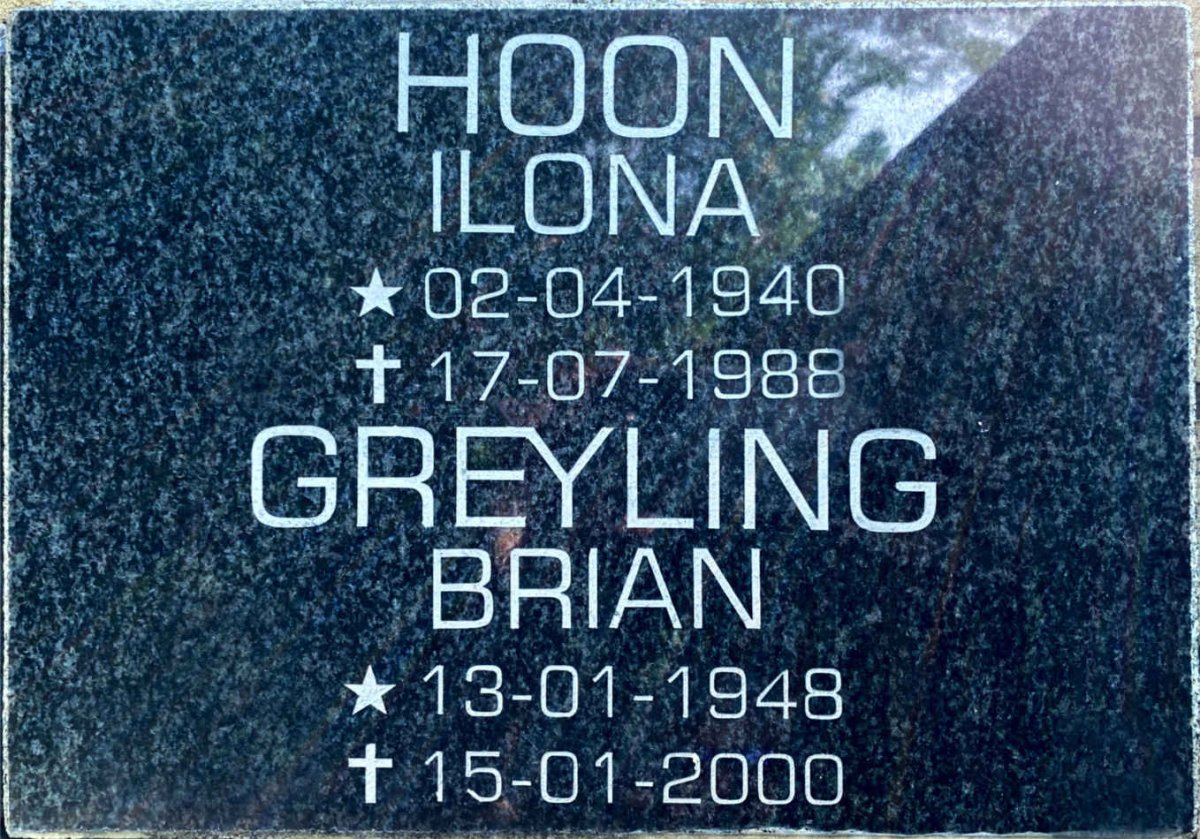 GREYLING Brian 1949-2000 :: HOON Ilona 1940-1988