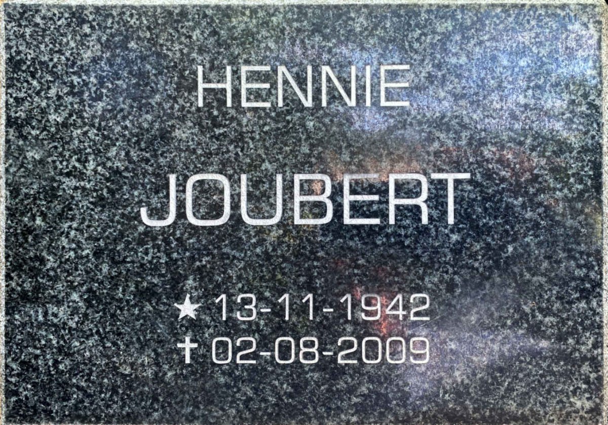 JOUBERT Hennie 1942-2009