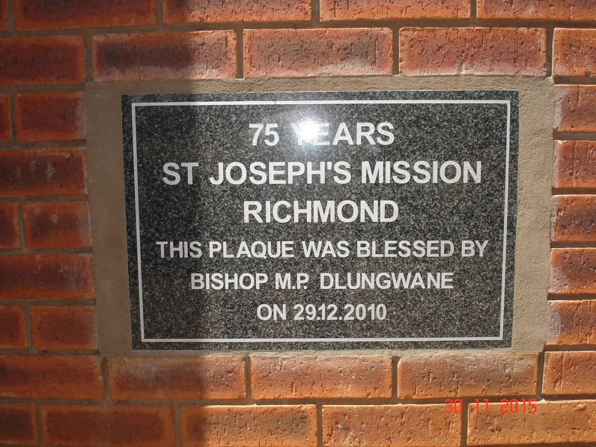 5. 75 years St Joseph's Mission