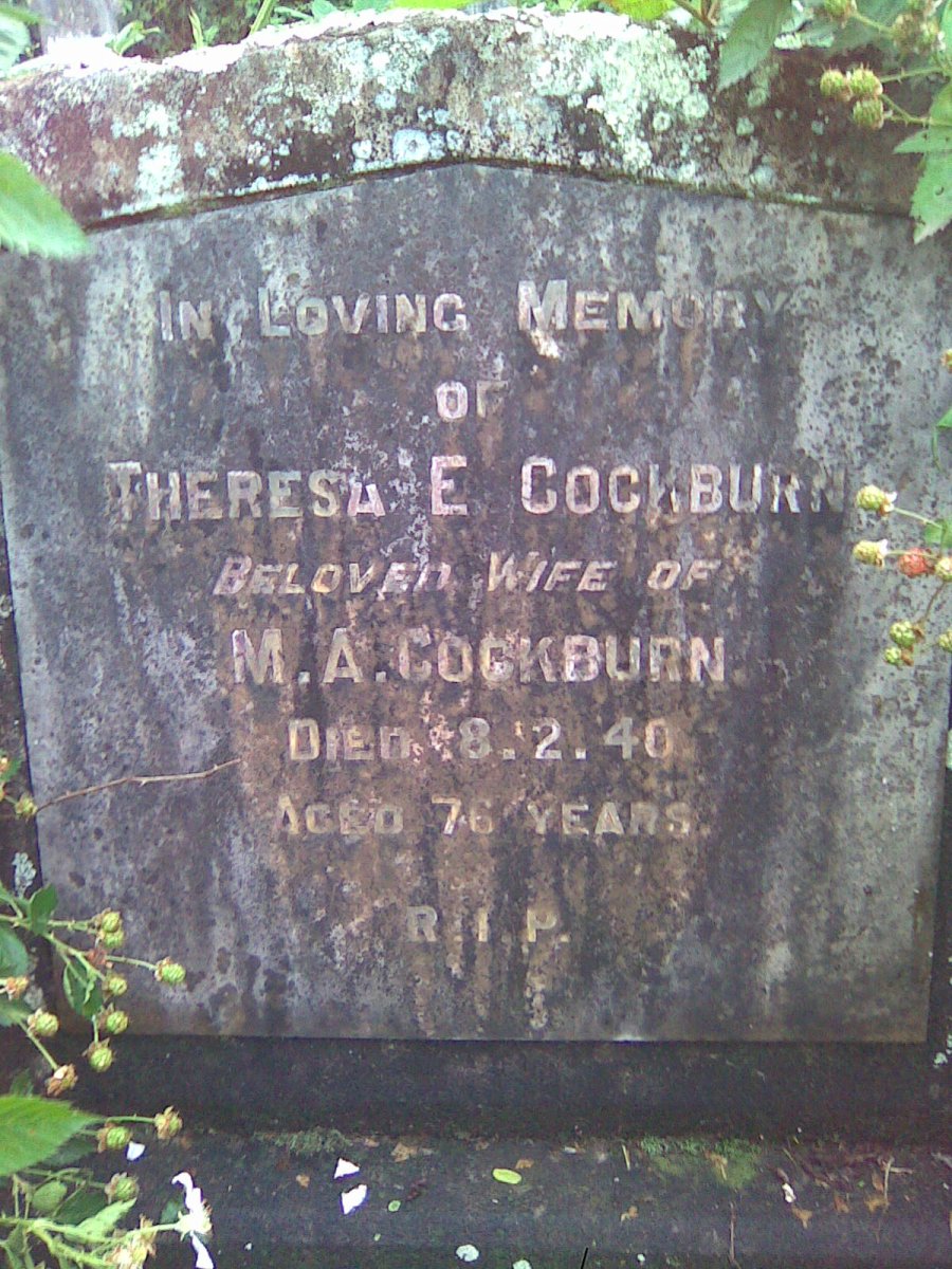 COCKBURN Theresa E. -1940